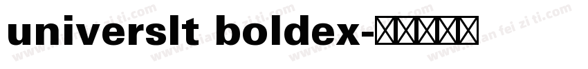 universlt boldex字体转换